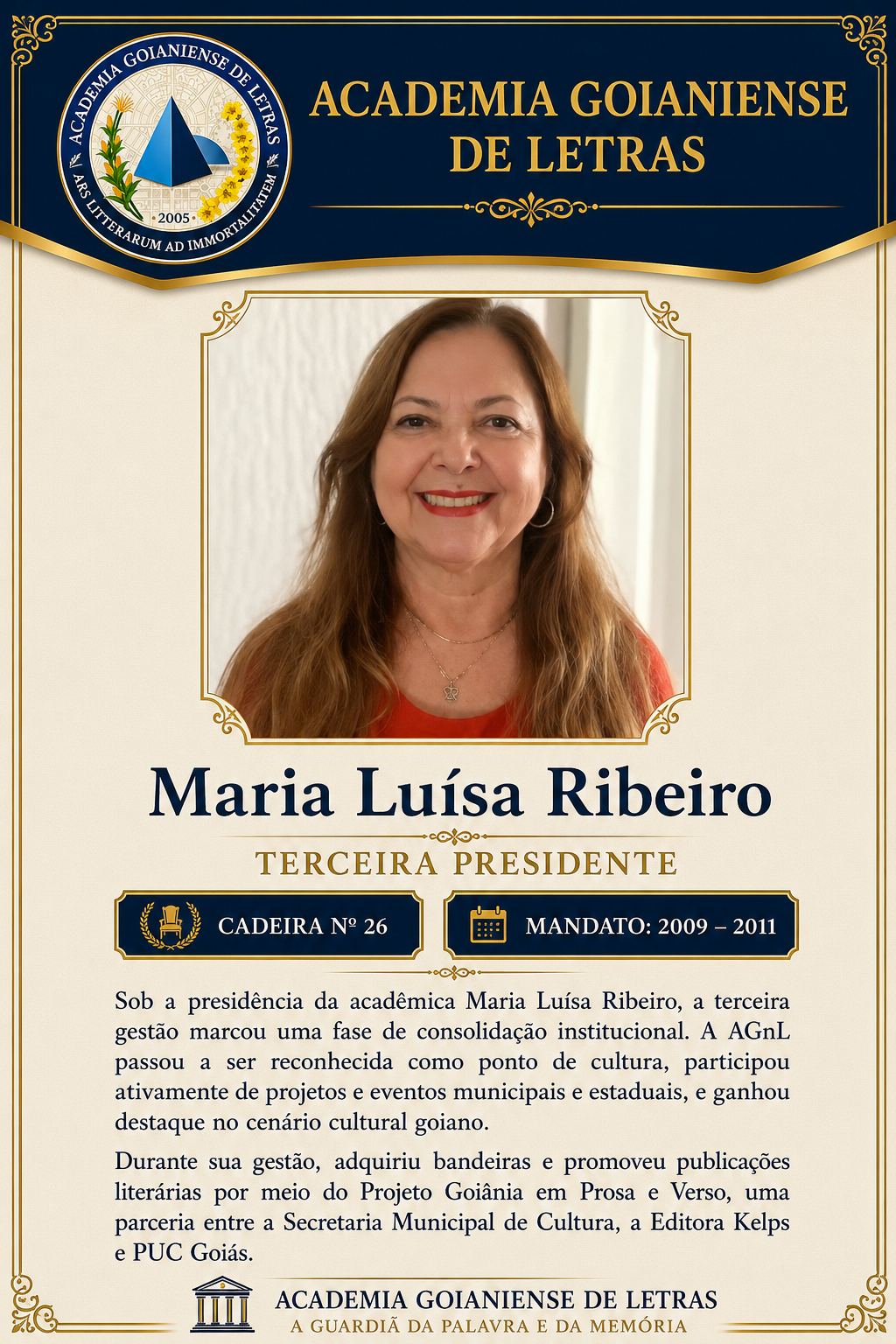 Presidente Maria Luísa Ribeiro (Malu)