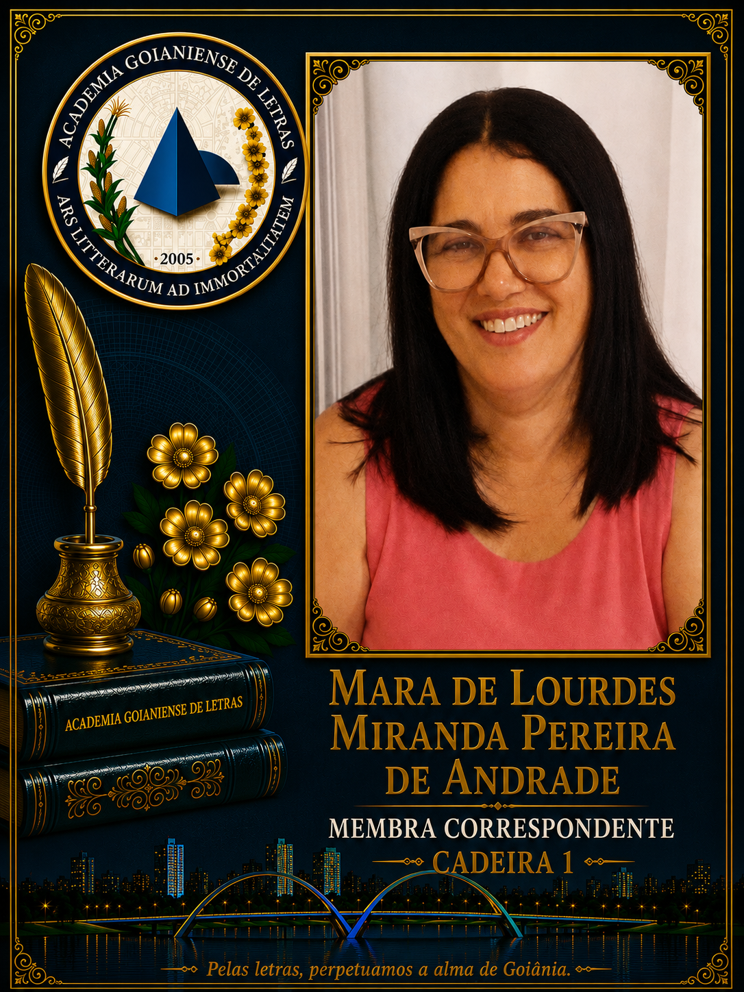 Sócio Correspondente da Academia Goianiense de Letras