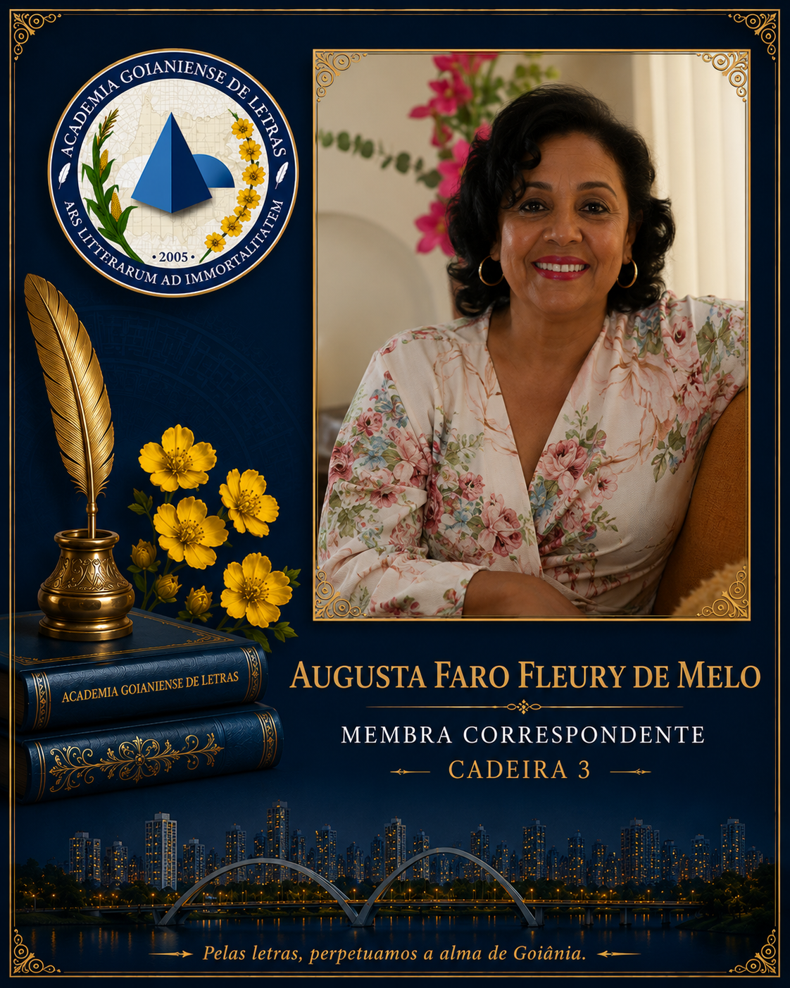 Sócio Correspondente da Academia Goianiense de Letras
