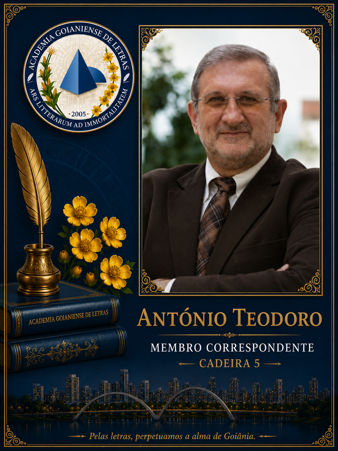 Sócio Correspondente da Academia Goianiense de Letras