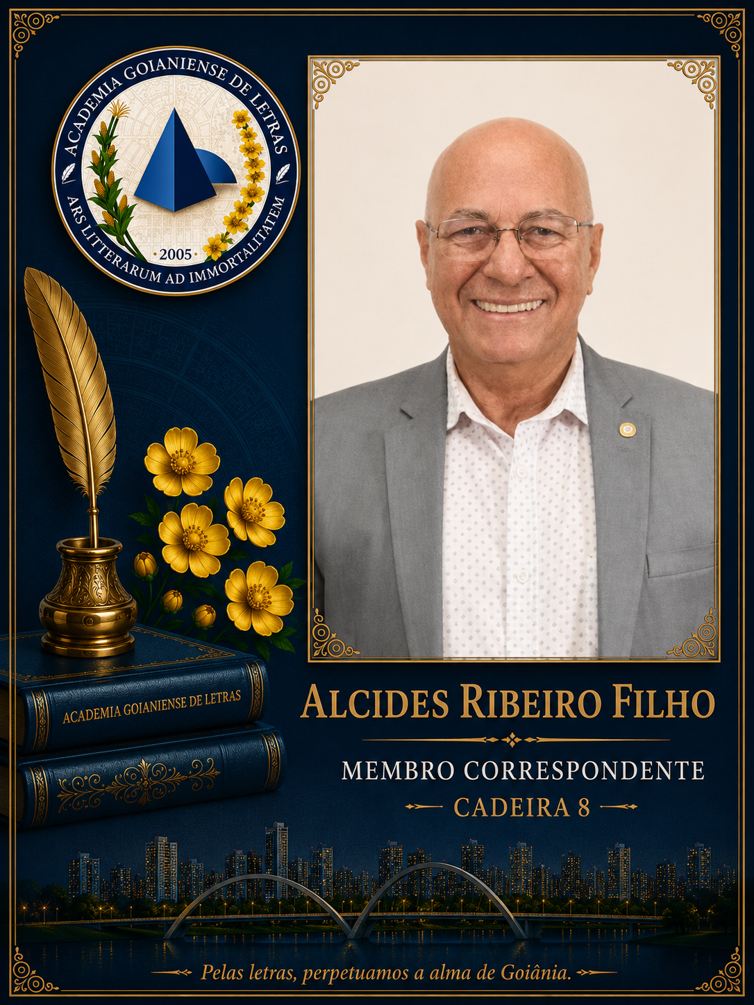 Sócio Correspondente da Academia Goianiense de Letras