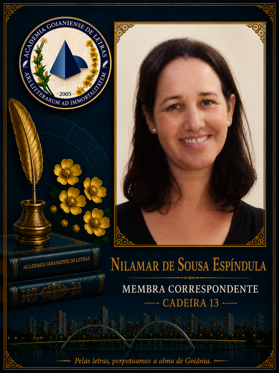 Sócio Correspondente da Academia Goianiense de Letras
