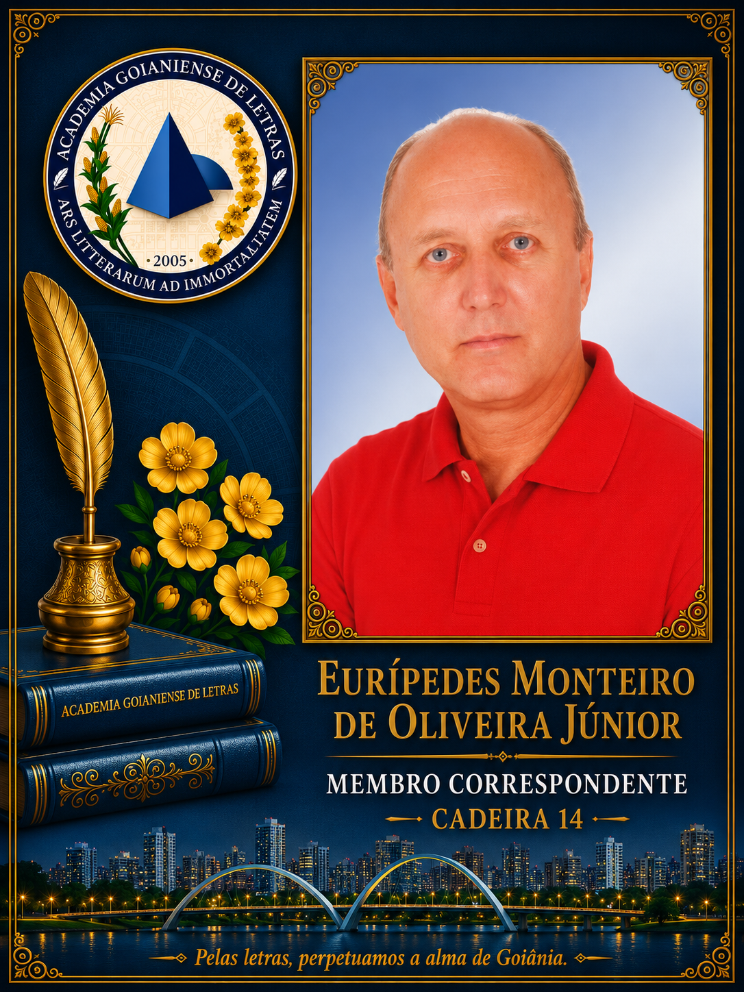 Sócio Correspondente da Academia Goianiense de Letras