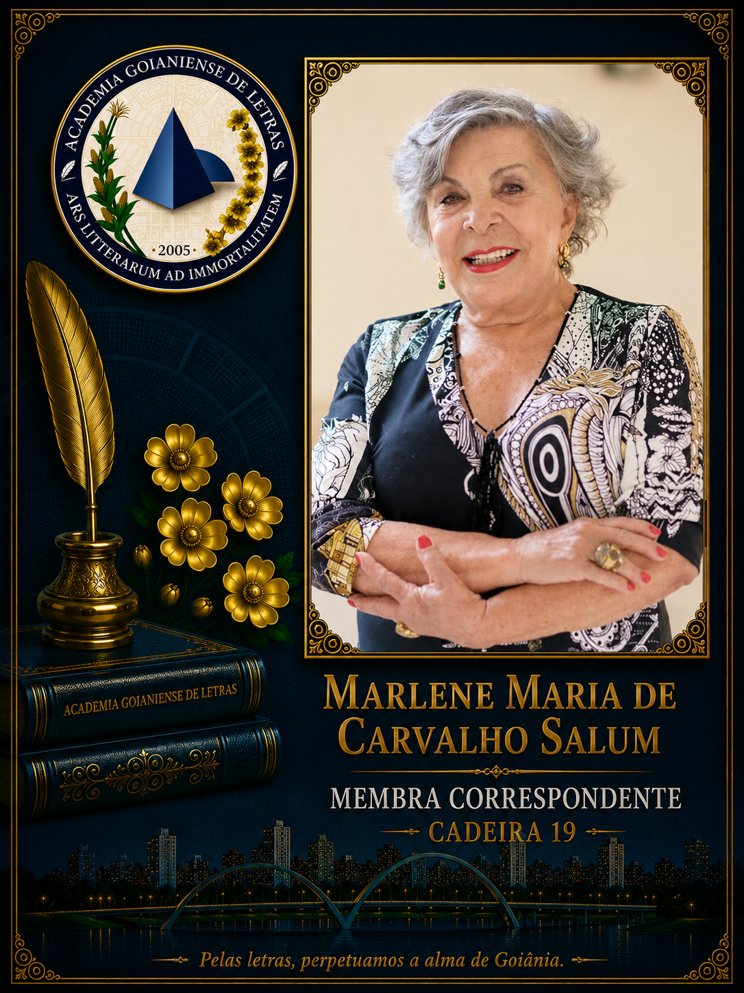 Sócio Correspondente da Academia Goianiense de Letras