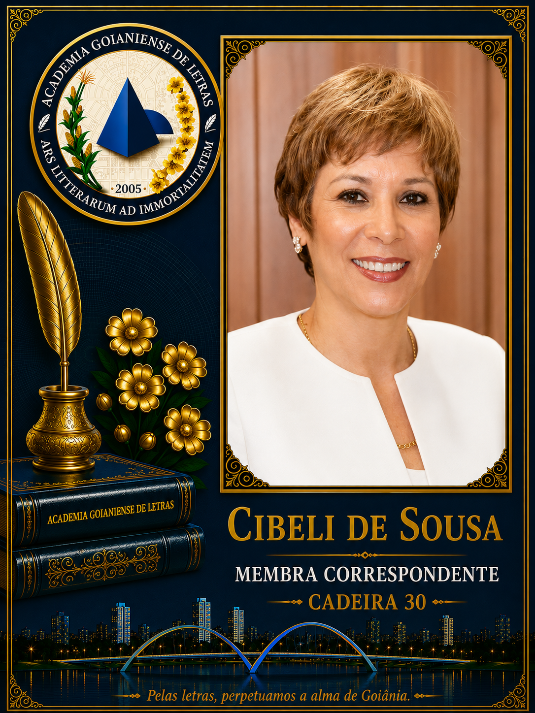 Sócio Correspondente da Academia Goianiense de Letras