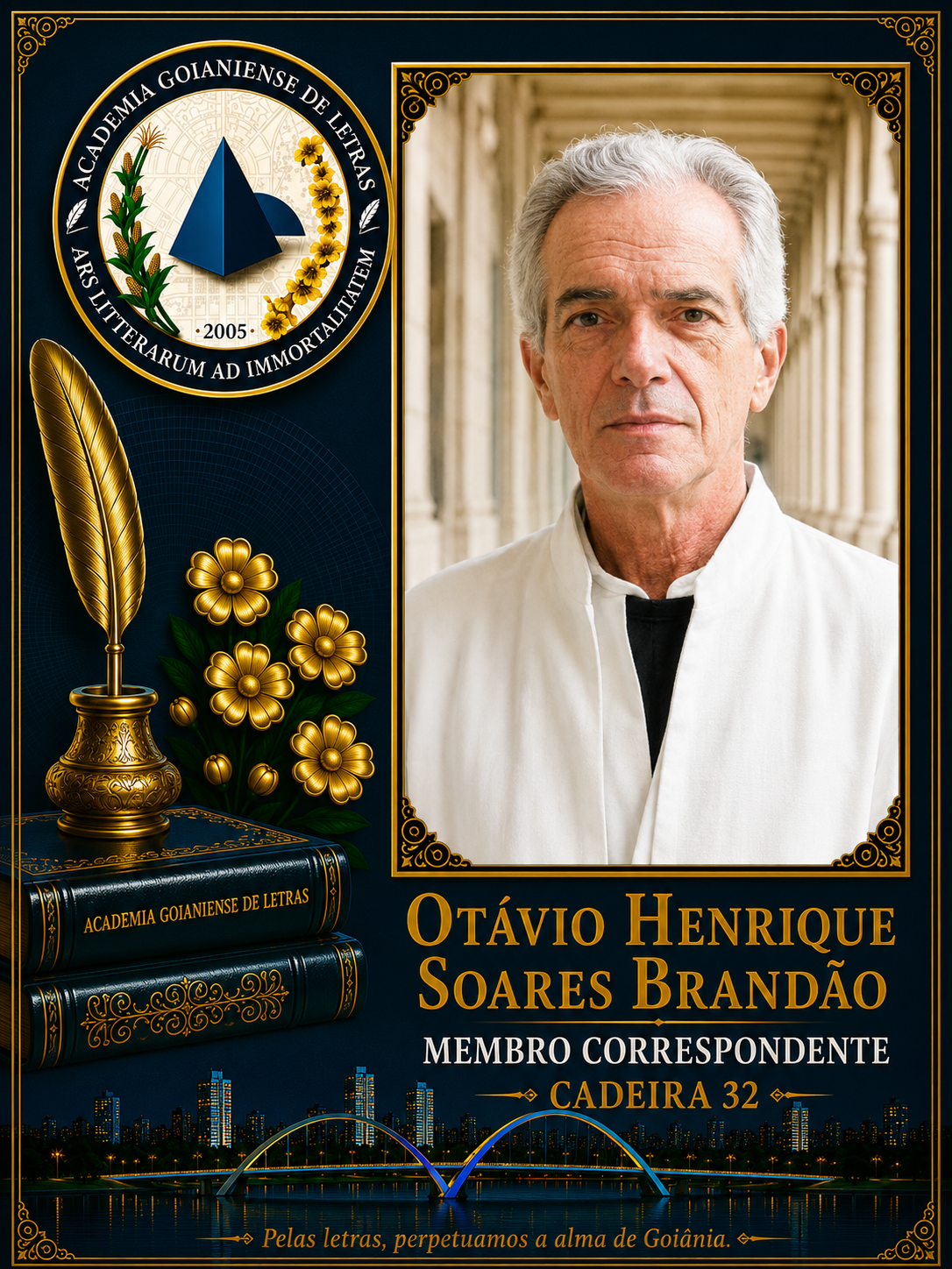 Sócio Correspondente da Academia Goianiense de Letras