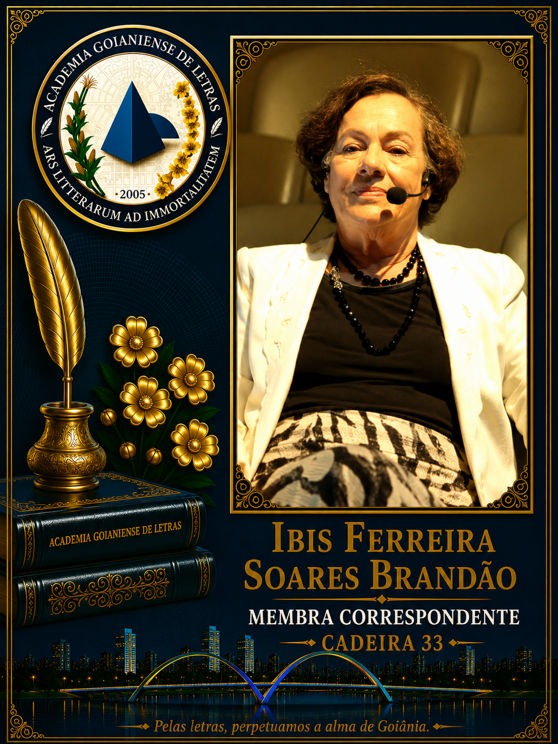 Sócio Correspondente da Academia Goianiense de Letras