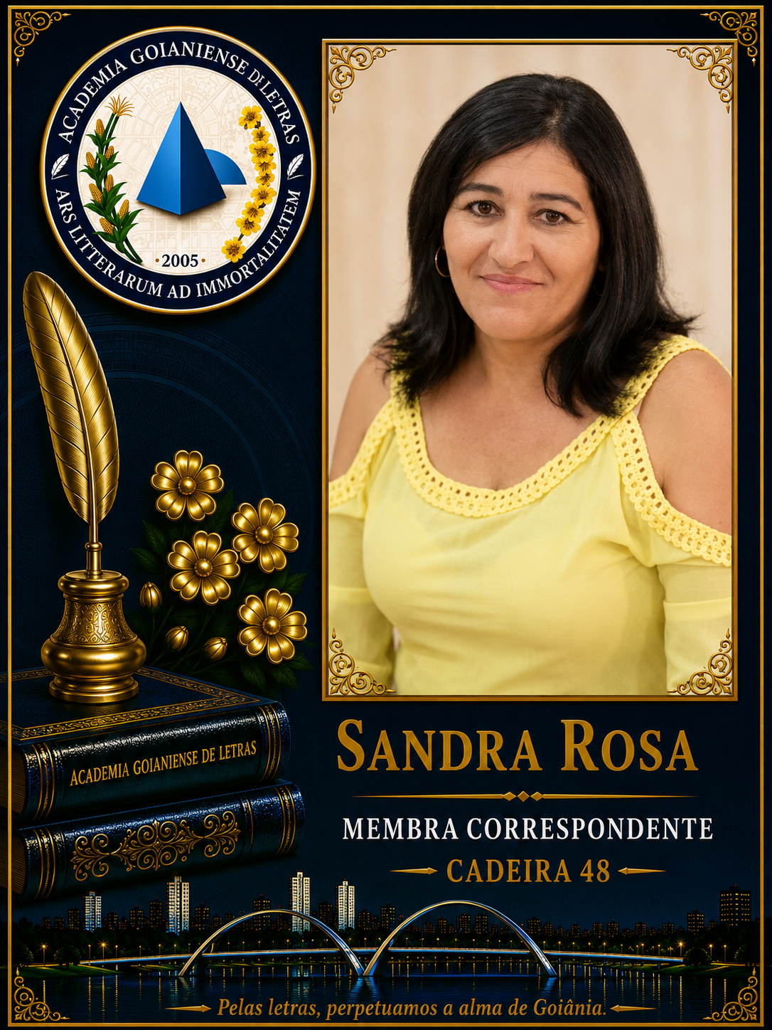 Sócio Correspondente da Academia Goianiense de Letras