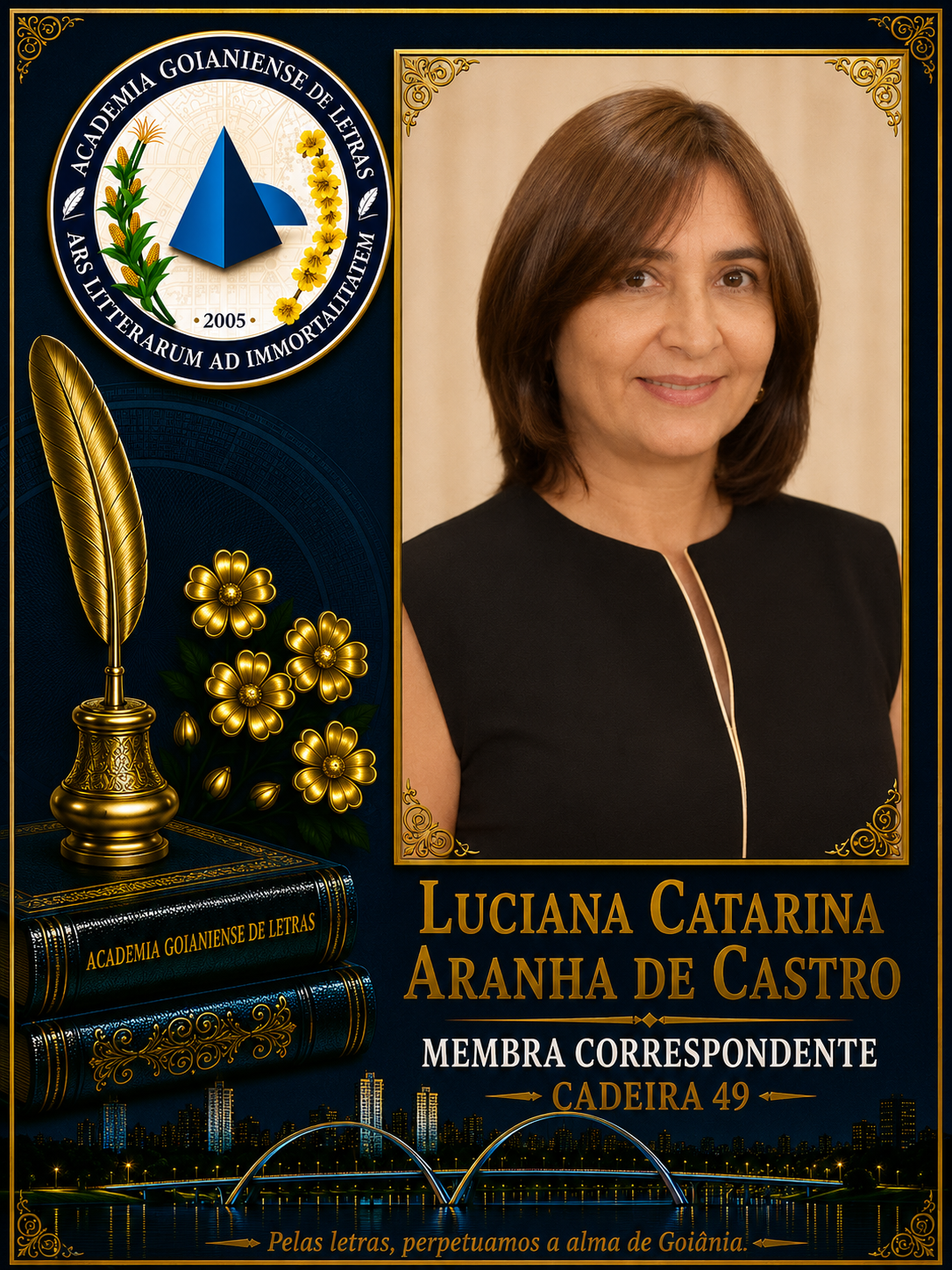 Sócio Correspondente da Academia Goianiense de Letras