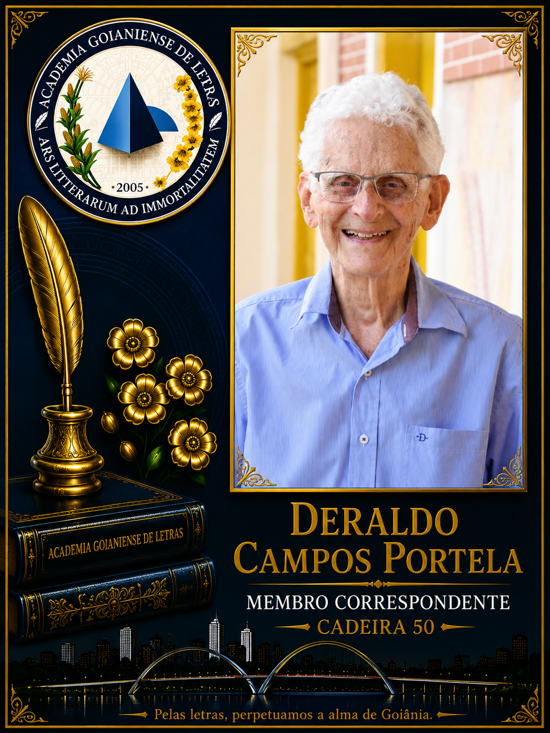 Sócio Correspondente da Academia Goianiense de Letras