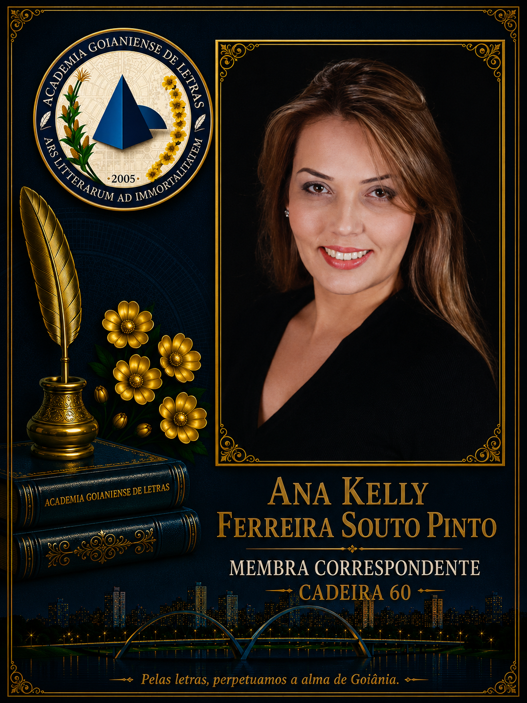 Sócio Correspondente da Academia Goianiense de Letras