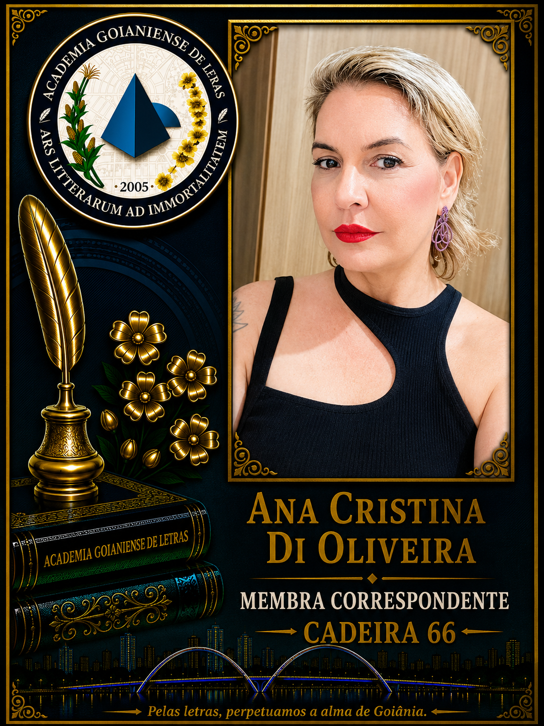 Sócio Correspondente da Academia Goianiense de Letras