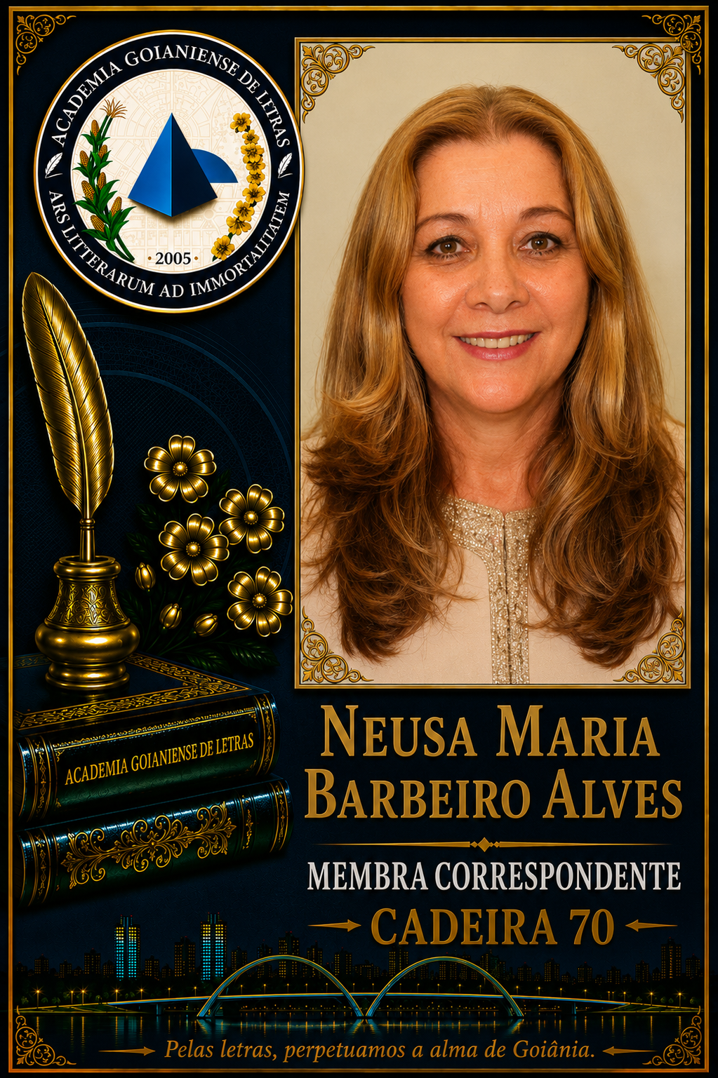 Sócio Correspondente da Academia Goianiense de Letras