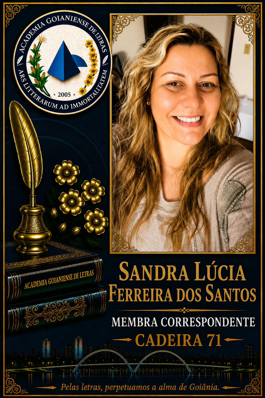 Sócio Correspondente da Academia Goianiense de Letras