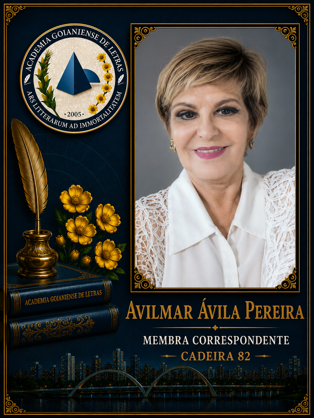 Sócio Correspondente da Academia Goianiense de Letras