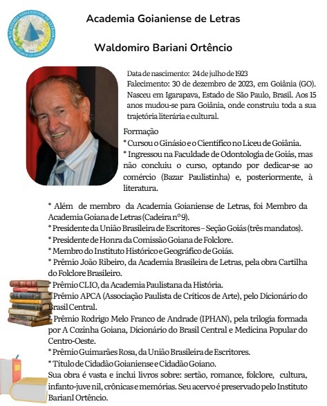 Waldomiro Bariani Ortêncio, Membro Titular da Cadeira 23